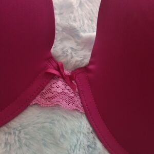 Pink Full-Coverage T-Shirt Bra with Molded Cups